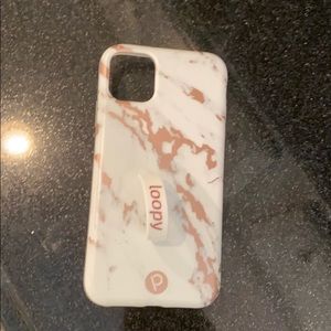 Brand new Loopy phone case rose gold and white